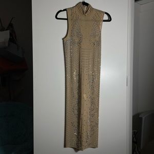Banjul Sleeveless Rhinestone Dress